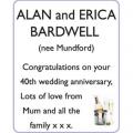 ALAN and ERICA (nee Mundford) BARDWELL