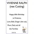 VIVIENNE (nee Cutting) RALPH