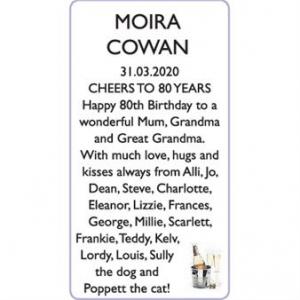 MOIRA COWAN