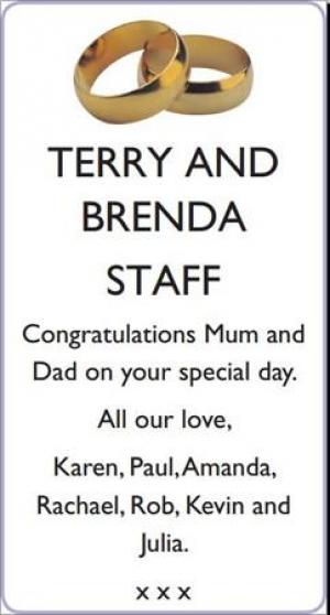 TERRY AND BRENDA STAFF