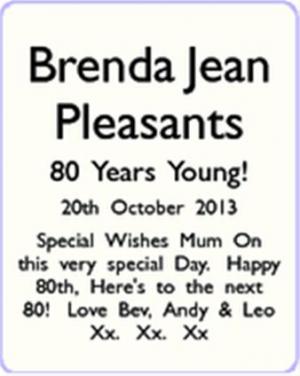 Brenda Jean Pleasants