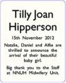 Tilly Joan Hipperson