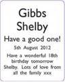 Gibbs Shelby